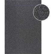 Lora Plus Laagpolig Effen Vloerkleed - Geweven Design - Antraciet- 120...