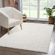 Vloerkleed Focus Uni - Hoogpolig - Fluffy  - Scandinavisch - Creme- 80...