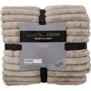 Plush Soft Plaid - Fluffy Deken - 3D Effect, Hoogpolig, 100% Polyester...