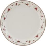 Clayre & Eef Ontbijtbord  Ø 20 cm Beige Keramiek Rond Bloemen Bord