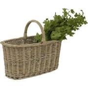 Clayre & Eef Opbergmand  51x22x40 cm Bruin Rotan Rond Mand