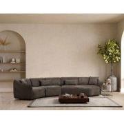 4-zits Hoekbank Mentis Bruin