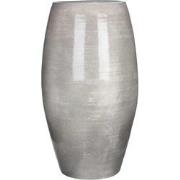 Mica Decorations lester vaas rond lichtgrijs maat in cm: h70 x d39cm