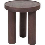 Bijzettafel Tias ø42 cm - Espresso Mangohout