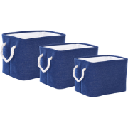 Beliani DARQAB - Mand-Blauw-Polyester