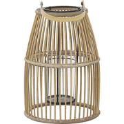 Beliani HOSTE - Lantaarn-Beige-Bamboehout