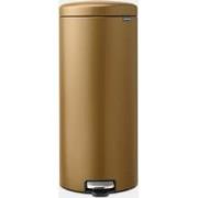 NewIcon Pedaalemmer, 30 liter, kunststof binnenemmer - Warm Brass