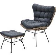Libelle relax fauteuil inclusief voetenbank - Garden Impressions