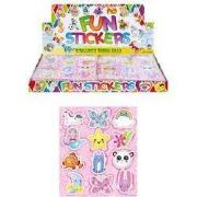 120 Stuks - Fun Stickers - Schattige Stickervellen - In Display - Stic...