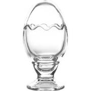 Clayre & Eef Glazen potje Ei Ø 8x16 cm Transparant Glas Rond Potje