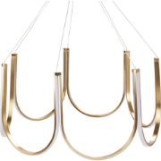 Beliani PERQUENO - Hanglamp-Goud-Aluminium