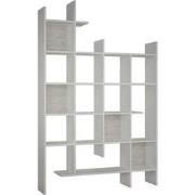 Rek 18 planken H188 cm - Manco - Wit