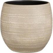 Mica Decorations Alentejo Bloempot - 27x27x24 cm - Terracotta - Beige
