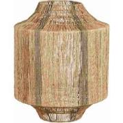 Mica Decorations Lantaarn Liliano - 40x40x51 cm - Jute - Donkergroen