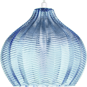 Beliani KEILA - Hanglamp-Blauw-Glas