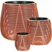 Mica Decorations Bloempot Cancun - 45x45x40 cm - Gerecycled Plastic - ...