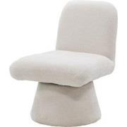 Draaifauteuil Beige Stof - 70x60x78cm - Zithoogte 45cm - Olivier