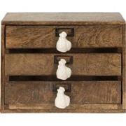 Clayre & Eef Ladekastje  29x14x22 cm Bruin Hout Kip