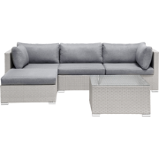 Beliani SANO II - Loungeset-Grijs-PE rotan