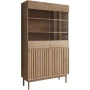 Meubella Vitrinekast Storm - Eiken - 106 cm