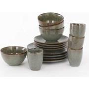 Mica Decorations Tabo Serviesset 4 Persoons - 16-delig - Groen
