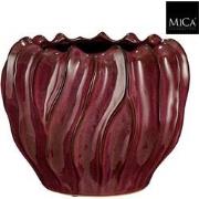 Mica Decorations Bloempot Thom - 31x31x24.5 cm - Keramiek - Paars