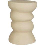 Mica Decorations Bijzettafel Screw - 29x29x40.5 cm - Keramiek - Beige