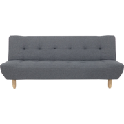 Beliani ALSTEN - Driezitsbank-Grijs-Polyester