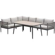 Hoekbank - lounge-diningset Teramon - taupe - Garden Impressions