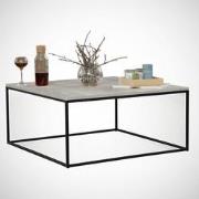 Salontafel Vierkant 75x75 cm Pola - Grijs Hout Melamine