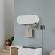 Kapstok Wit - Melamine - Met Vak