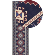 Beliani KANGAL - Laagpolig-Blauw-Polyester