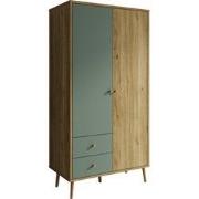 Meubella Kledingkast Wally - Groen - 95 cm