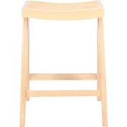 Barstoel Naturel Rotan - Zithoogte 65cm - 45x32x65cm - Jules - Set van...