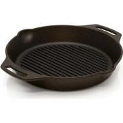Gietijzeren grill skillet 2 handvatten 30 cm