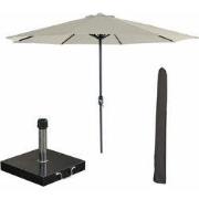 Garden Impressions Lotus stokparasol Ø300 cm - ecru incl 40 kg Cosmo p...
