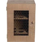 Clayre & Eef Eierkastje  17x12x24 cm Bruin Hout Rechthoek Eierhouder