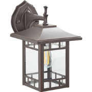Beliani HERIOT - Tuin wandlamp-Zwart-IJzer