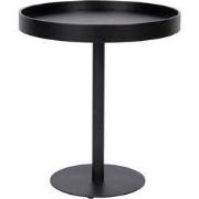 Housecraft Living Yuri Bijzettafel Rond Hout 45x45 cm (S) Zwart