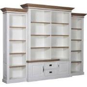 Nordell Boekenkast  met 2 Deuren, 2 Laden en Extra Zijkasten – Ashford...