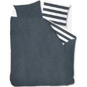 Rivièra Maison Dekbedovertrek Lindy Lines Navy-1-persoons (140 x 200/2...