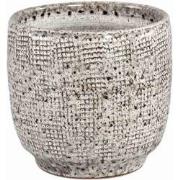 PTMD Bloempot Elana - 30x30x29 cm - Keramiek - Wit