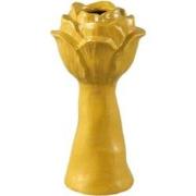 PTMD Vaas Minerva - 13x13x25 cm - Keramiek - Geel