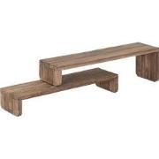 MUST Living TV stand Motus extendable,40x125/140x35 cm, extreme rustic...
