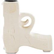 Candle holder - Gun - Ceramics - White - 12x5x12cm