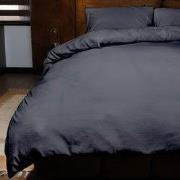 Zydante® Dekbedovertrek Emboss Crocodile 140x220 cm - Anthracite - met...