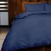 Zydante® Dekbedovertrek Emboss Zebra 200x220 cm - Donkerblauw - met 2 ...