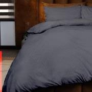 Emboss Dekbedovertrekset Zebra - Antraciet - 240x220 + 2*60x70 cm