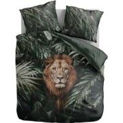 100% Microvezel dekbedovertrekset Jungle Majesty Lion - 240x200/220 + ...