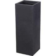 4gardenz® Stone Pilaar Plantenbak Bloempot 30x30x80 cm - Steengrijs